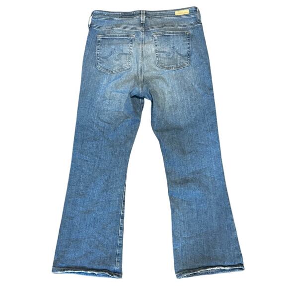 AG Farrah Boot Crop Jeans Mid Rise Size 33 waist/ 28 Inseam - Picture 2 of 5
